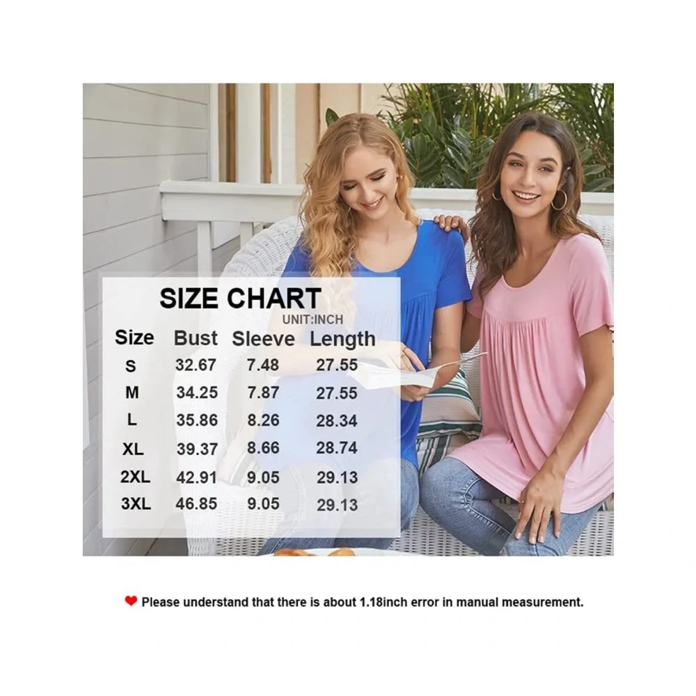 LONGYUAN Women Casual Tops Short Sleeve Tunic Hide Belly Shirts Elastic Blouse‎